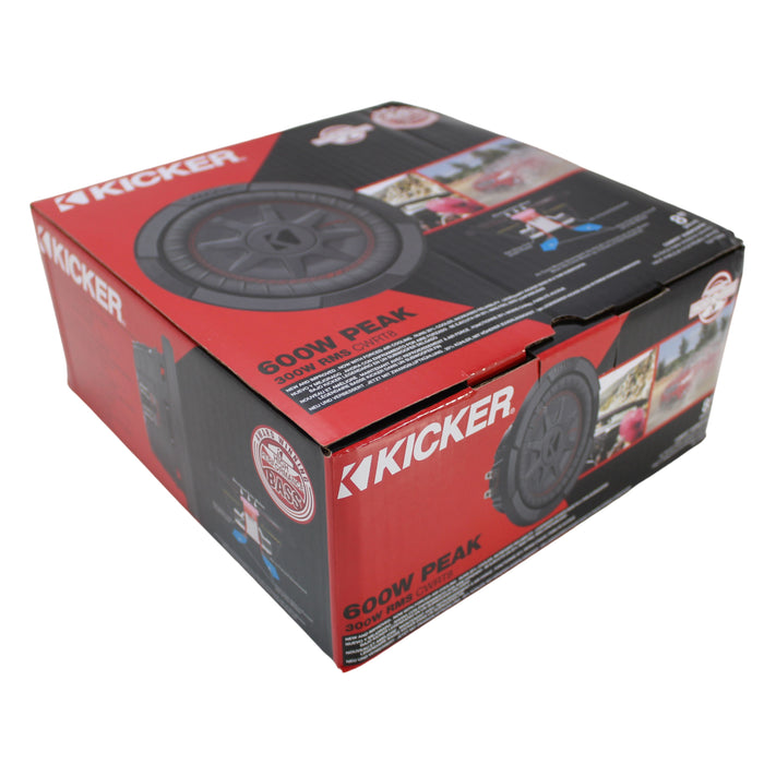 Kicker CompRT Series 8" Dual 4-Ohm Voice Coil Subwoofer 600-Watt Peak 48CWRT84