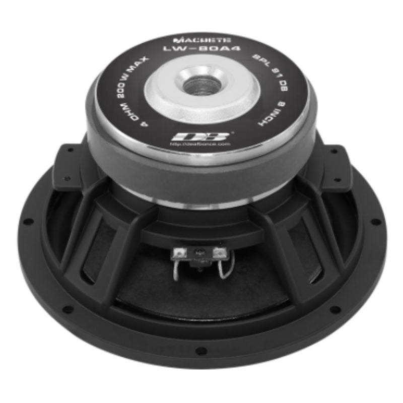 8" 100W RMS 4-Ohm SVC Mid-Bass Speaker Pair Deaf Bonce MACHETE Series LW-80A4
