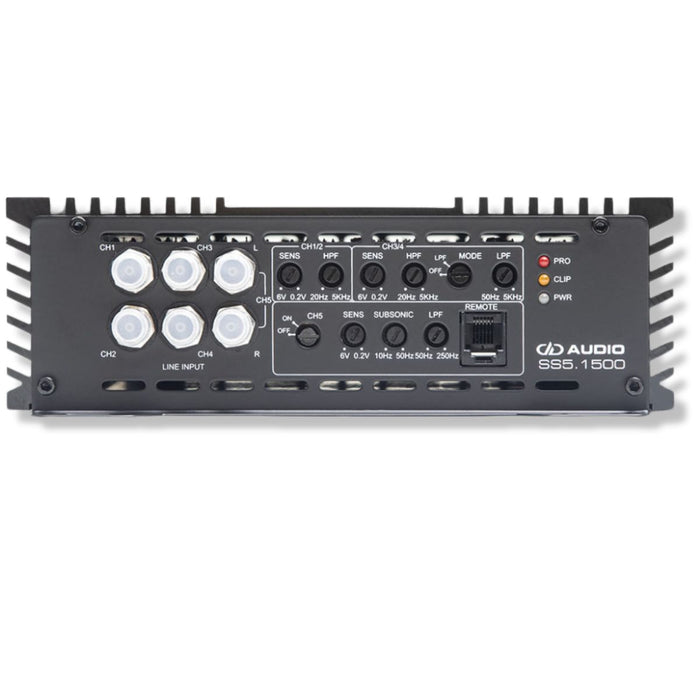 5-Channel 2700W RMS High Output Amplifier for Sub & Full-Range Systems SS5.1500