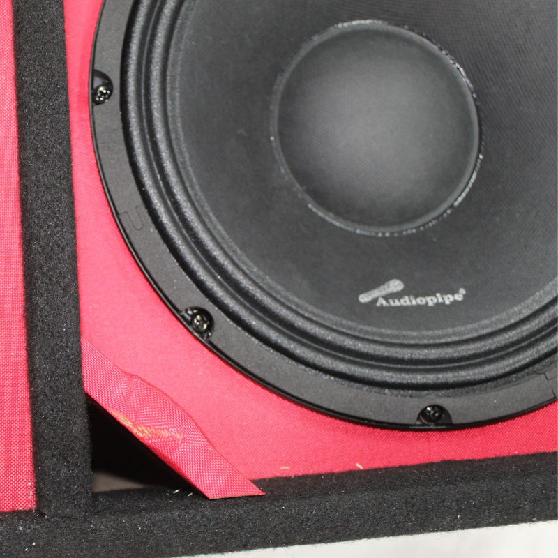 Red Loaded Speaker Box w/ 2x 10" Woofers, 6x 6" Drivers, 4x 4" Tweeters OPEN BOX