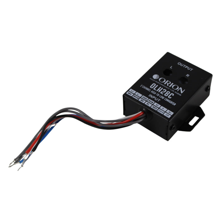 Auto Start 2 Channel High to Low RCA Level Converter w/ Built-In 12V Remote