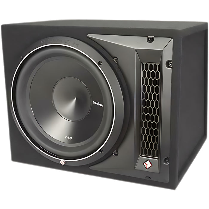 12" 600W RMS 1-Ohm Single Loaded Subwoofer Enclosure Rockford Fosgate P3-1X12