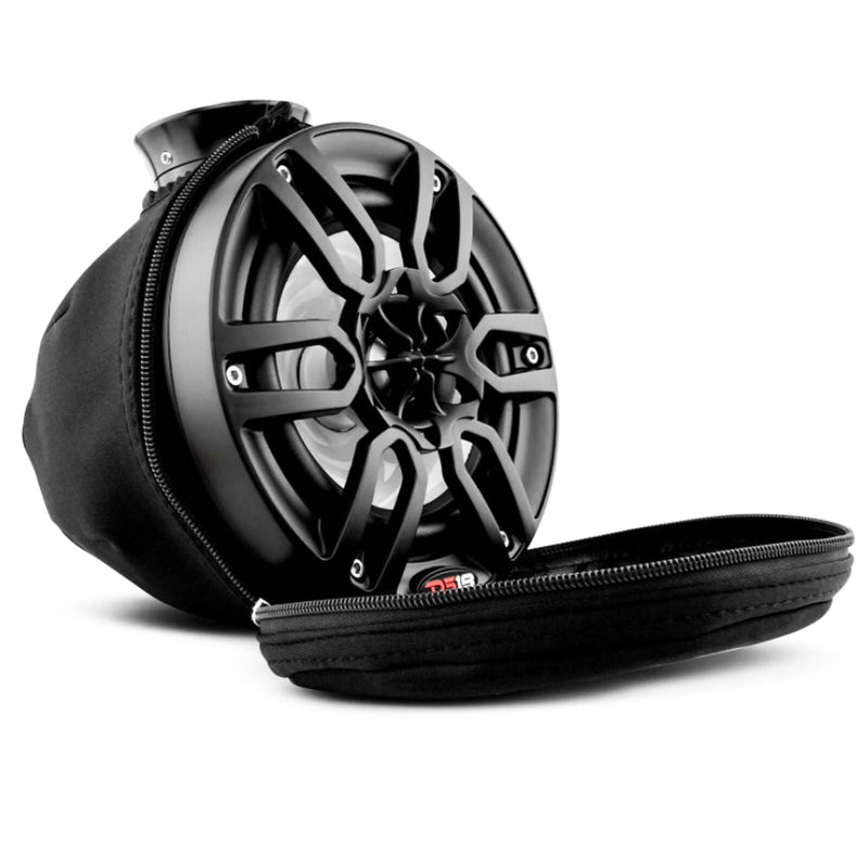 1 Pair DS18 Hydro 6.5" Marine & Powersports Cover for PS Models - Black TPC6S