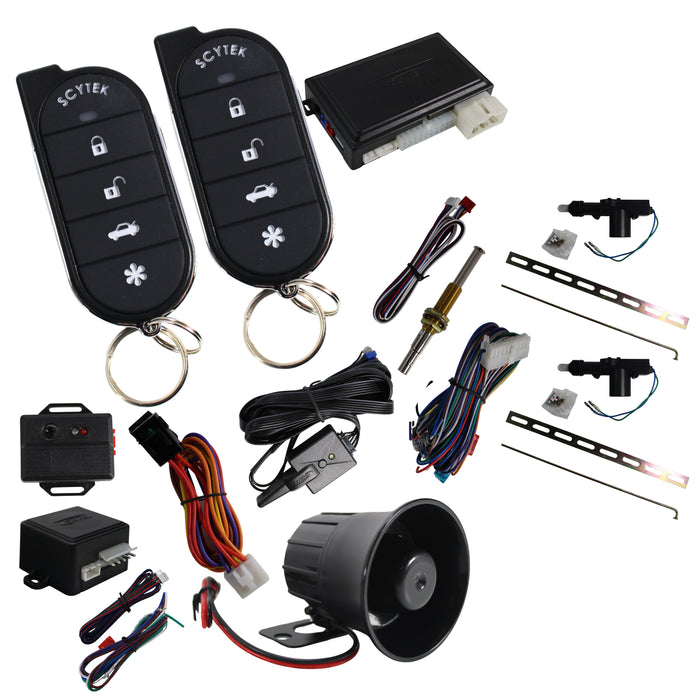 A4 5 Button Remote Engine Start, Keyless Entry, Security System w/ 2 Remotes