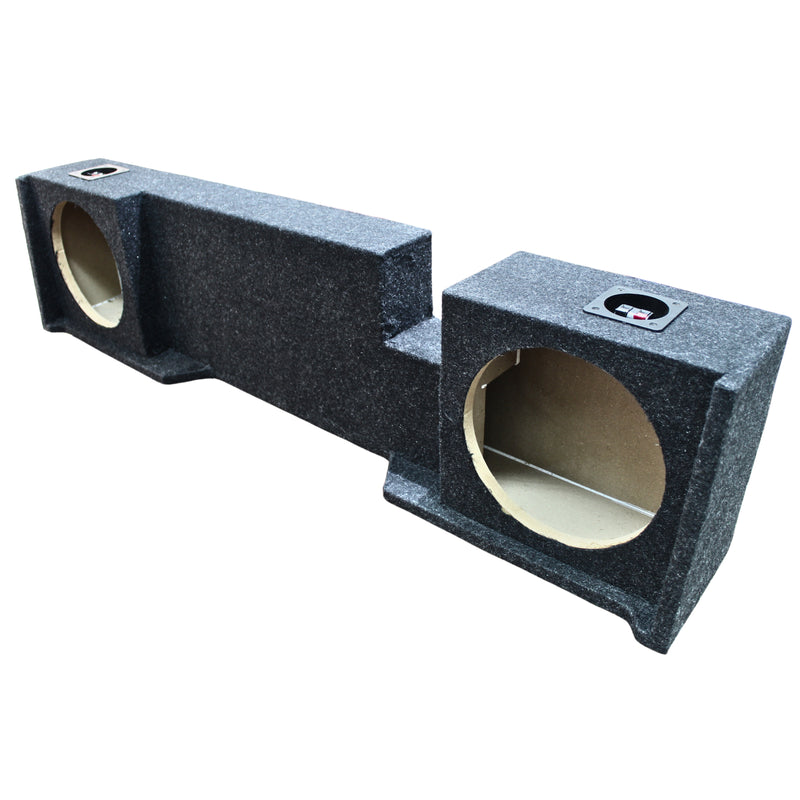 King Boxes 10" Dual DF Sealed Carpet Box for '04-'08 F150 Crew Cab AFORD15-10