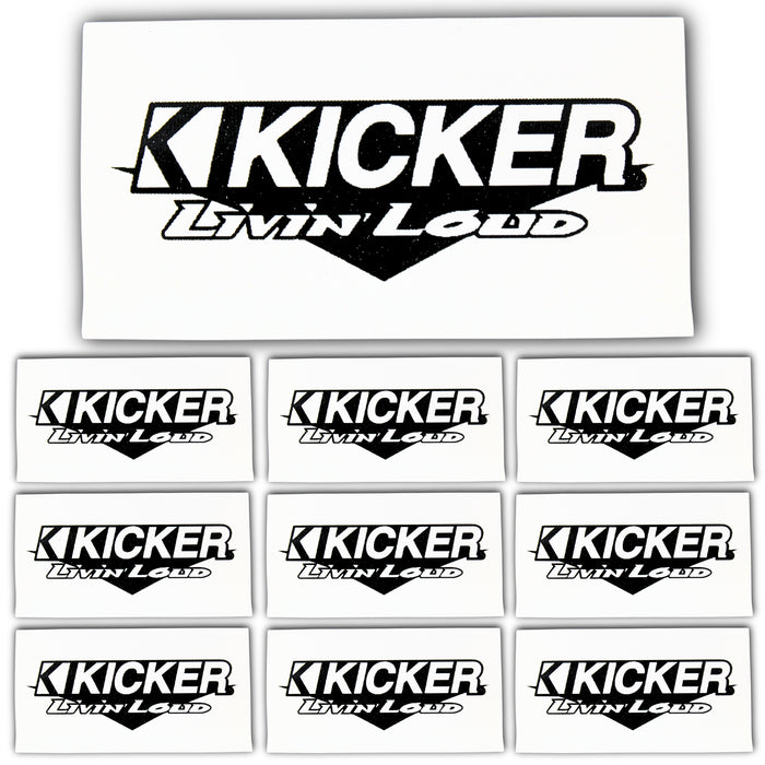 0 Gauge 3:1 Heat Shrink with Kicker Logo 10 Pack White