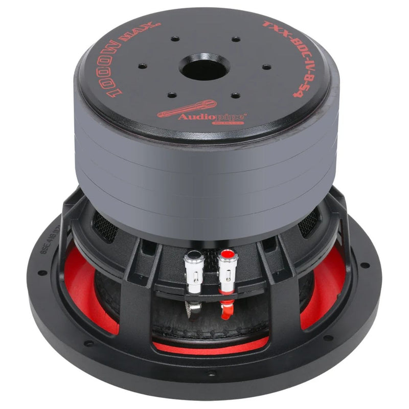 Audiopipe 8" 500 Watt RMS SVC 4-Ohm Composite Cone Subwoofer TXX-BDC-IV-8-S4