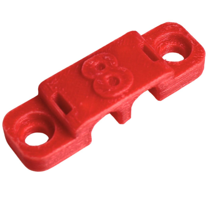 8 Gauge Cable Management Wire Comb Dual Slot Can Use w/ Cable Tie Red/Black
