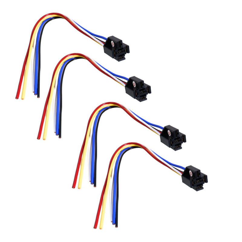 Audiopipe IS-1005SK 12V 30/40A 5-Pin SPDT Relay Harness Socket Set