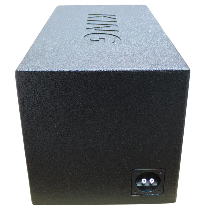 King Boxes 12" Single SPL Vented Sprayed Universal Subwoofer Box AK-12VLS