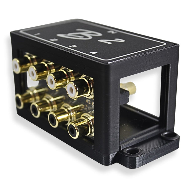 B2 Audio 1-to-4 Pair Cockbox RCA Splitter Distribution Block