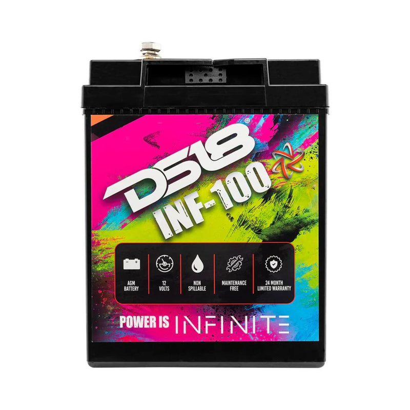 DS18 12V Battery 100 AH 2800W AGM Group 31 1200 Amps INFINITE INF-100
