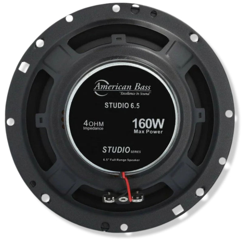 American Bass 6.5" 80 Watt RMS Coaxial Speaker Pair Studio Series STUDIO-6.5-FR