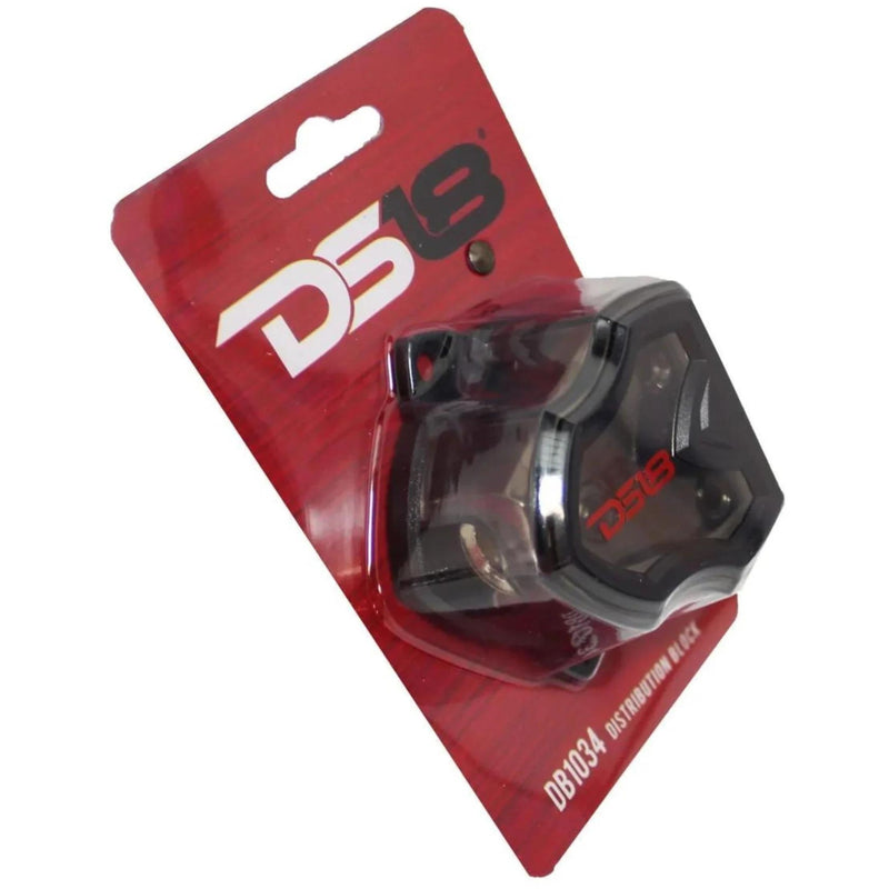 DS18 Power Ground Distribution Block 1 x 0 GA In and 3 x 4 GA Out DB1034