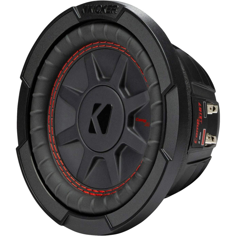 Kicker Comp RT Series 6.75" 150 Watts RMS Dual 2-Ohm or 4-Ohm Subwoofer