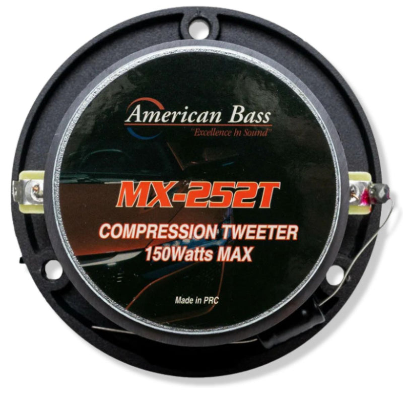American Bass 1" 75 Watt RMS 4 Ohm Compression Bullet Tweeter Pair MX-252T