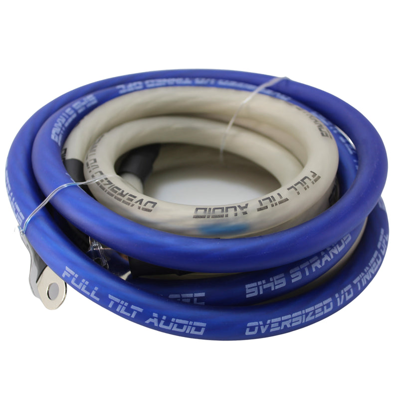 Full Tilt 1/0 AWG Blue/Clear Big 3 Wiring Upgrade Kit