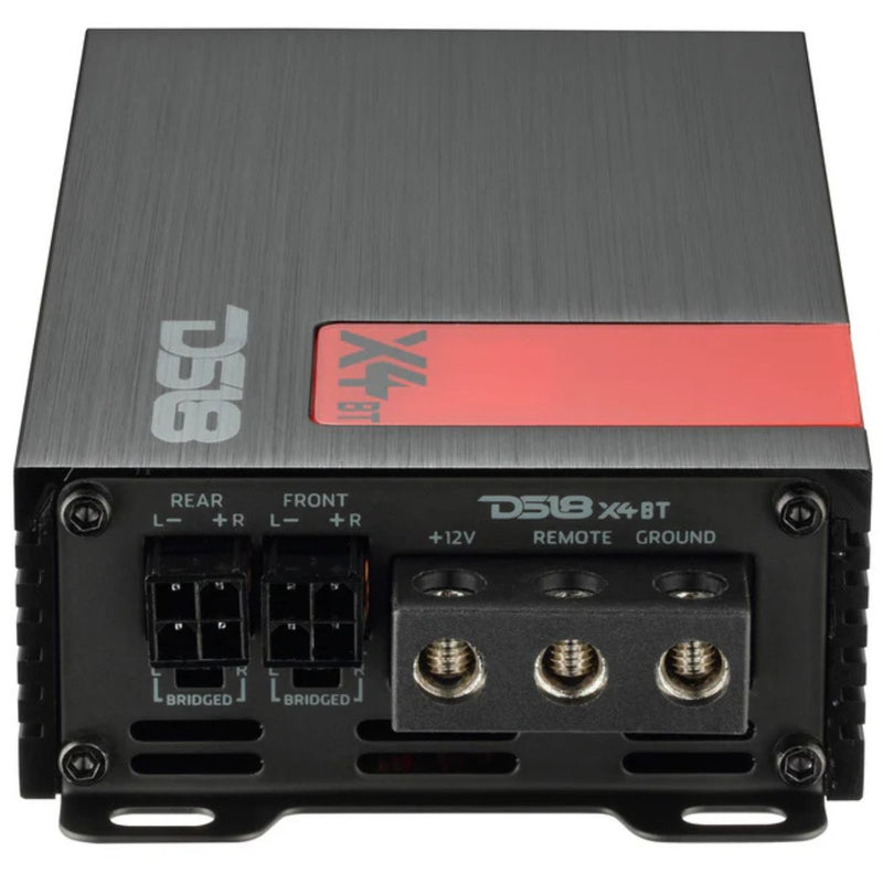 DS18 4-Channel 70W RMS Class D Full-Range Amplifier with Bluetooth X4BT
