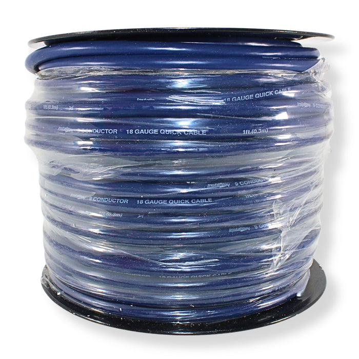 Install Bay 18 GA / 9 Conductor Oxygen Free Copper Speaker Wire Blue Lot