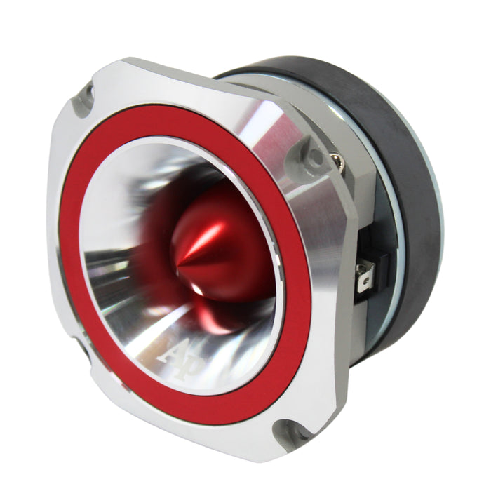 Audiopipe 4" Eye Candy Aluminum Tweeter Diamond Chrome Finish Red ATR-4053-RED