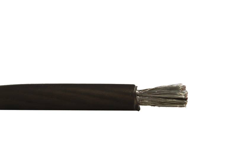 XS Power 8 AWG 100% OFC XS Flex Power/Ground Wire Black Lot Cut By The Foot