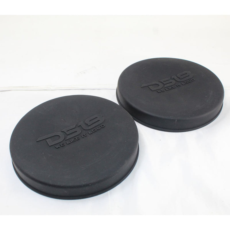 Pair of Black DS18 HYDRO 6" Silastic Marine Speaker Covers CS-6/BK OPEN BOX