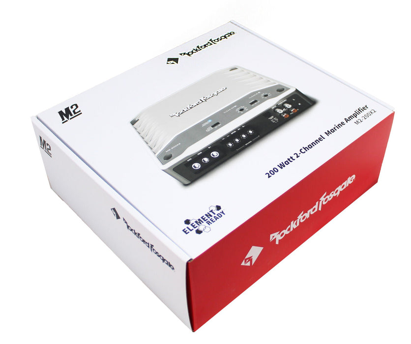 Rockford Fosgate M2-200X2 2 Channel 200 Watt Full Range Class D Marine Amplifier