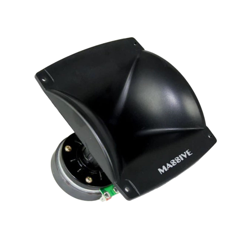 Massive Audio 1" Screw On Flare Horn Car Audio 60 x 40 Bi-Radial Black ABS F3