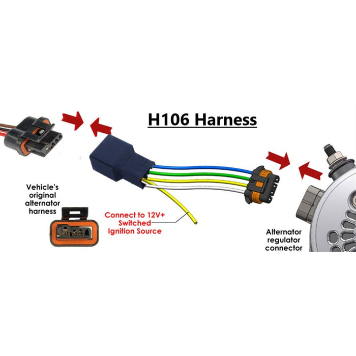 Mechman Indicator Light Harness for 88-95 GM Vehicles Female Plug to Male Plug Adapter H106