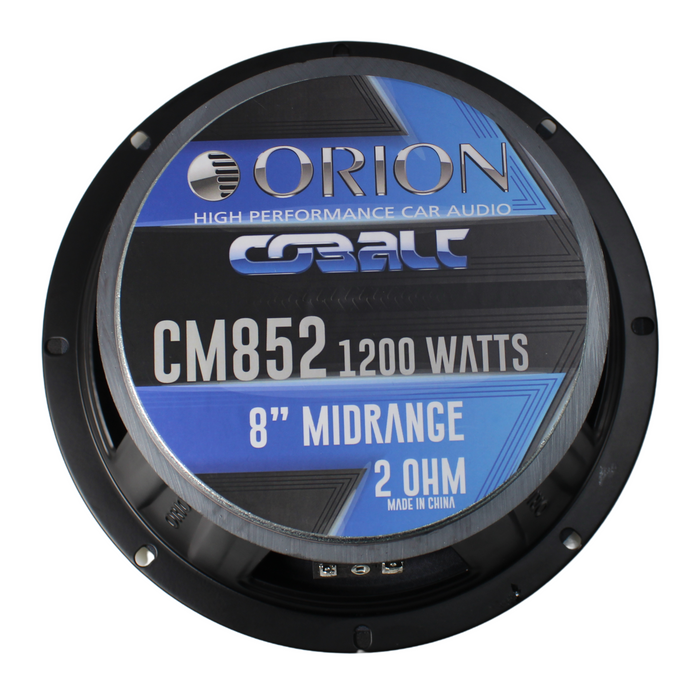 8" 300 Watt RMS 2-Ohm High Efficiency Midrange Bullet Speaker Orion Cobalt CM852