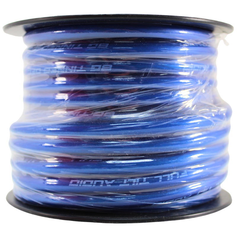 Full Tilt Audio 8 Gauge Tinned Oxygen Free Copper Power/Ground Wire Blue Lot