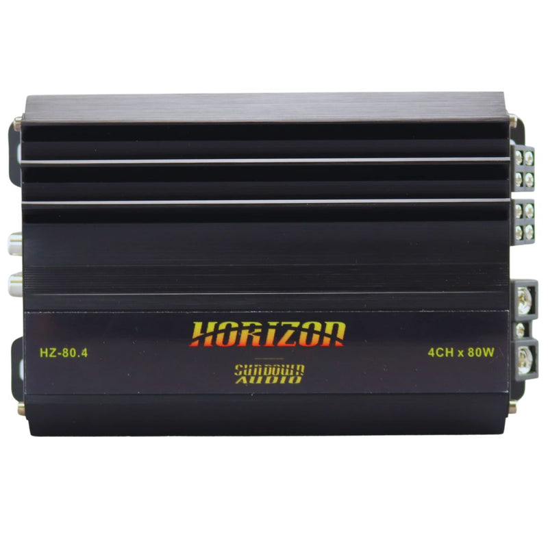 Sundown Horizon Compact 4-Channel 320 Watt RMS 4-Ohm Car Audio Amplifier HZ-80.4