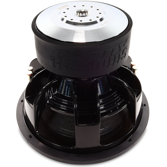 2000W RMS DVC 1 or 2-Ohm 15" X Series V3 Subwoofer w/Single 15" Birch Ported Box