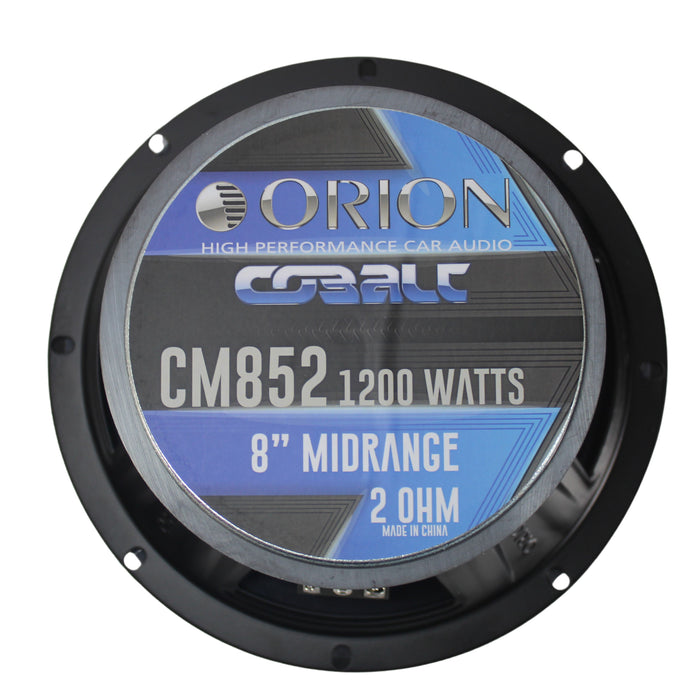 8" 300 Watt RMS 2-Ohm High Efficiency Midrange Bullet Speaker Orion Cobalt CM852