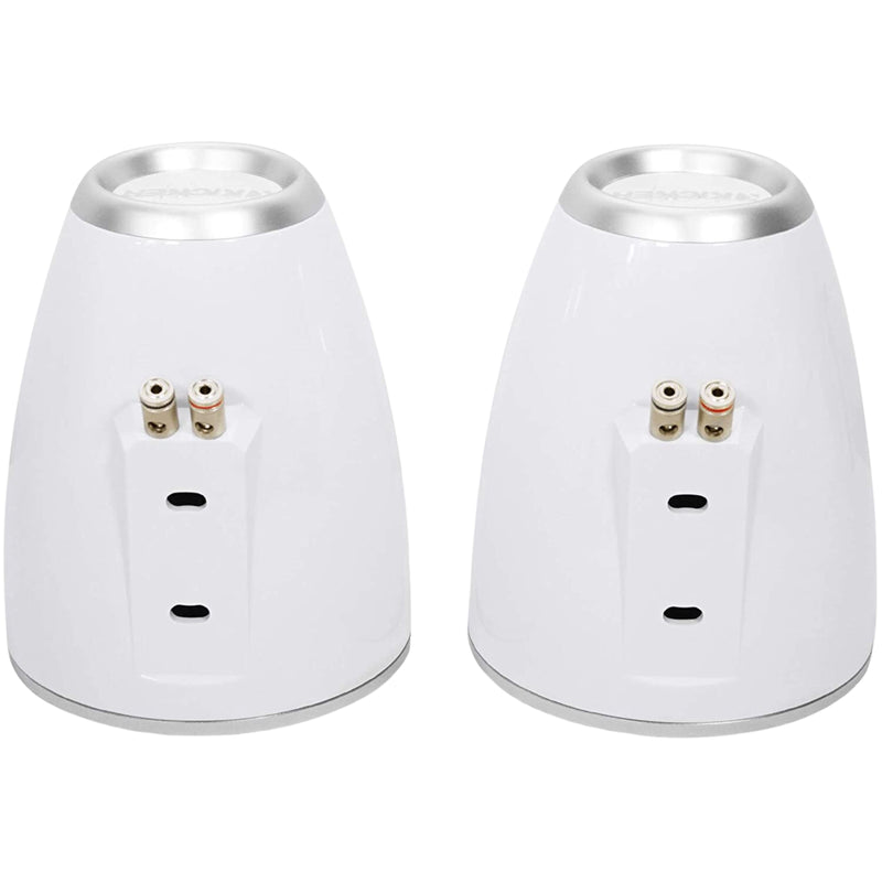 Kicker Pair of White 8" Marine Wakeboard Tower Speaker Enclosures 43KMTES8W