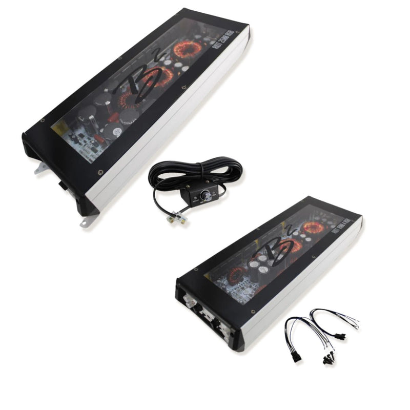 B2 Audio Full Car Audio Package DVPE212 Loaded Enclosure w/ RGB Amplifiers w/ 8" Speakers