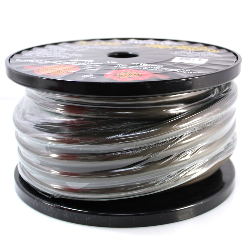 Rockford Fosgate 0 AWG 100% OFC Power/Ground Wire Black Lot Cut By The Foot