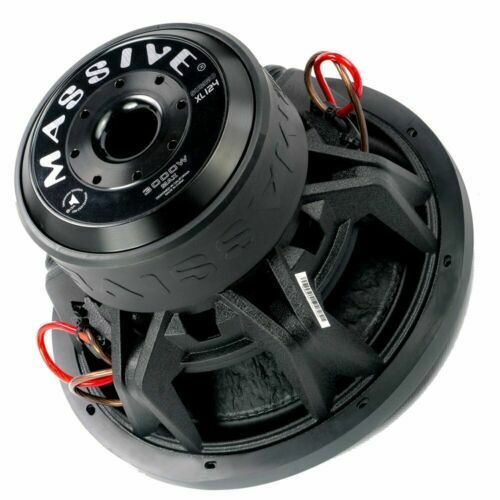 Massive Audio 12" 3000 Watt Subwoofer Dual 4 Ohm Competition SUMMOXL124