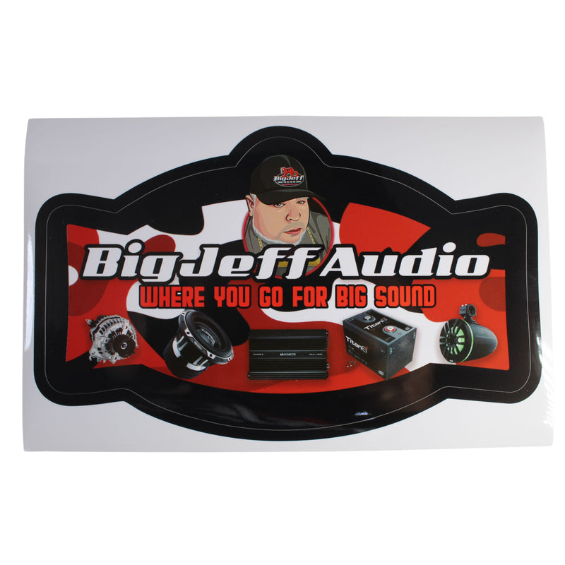 Official Big Jeff Audio 6" Premium Vinyl Sticker – Next-Gen Edition