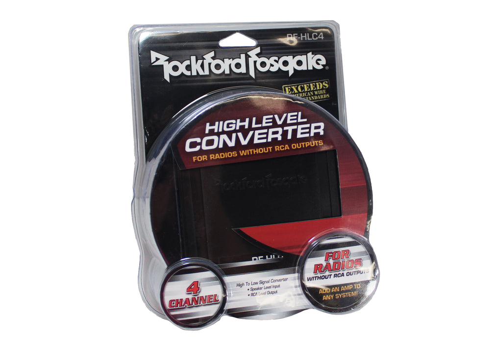 Rockford Fosgate 4-Channel High to Low Level Signal Converter RF-HLC4