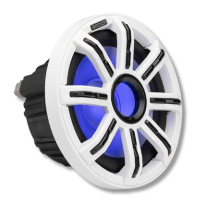 8" 200 Watts RMS 4-Ohm Marine LED Component Speakers Pair With Tweeters & Grills