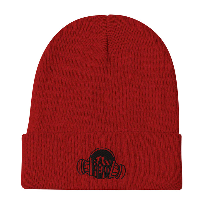 Bass Head Embroidered Beanie One Size Fits all
