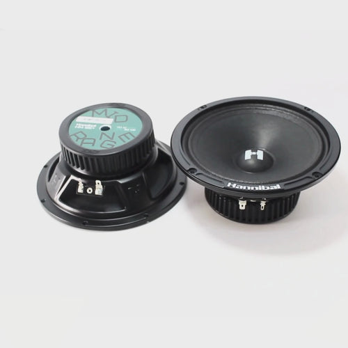 video of a pair of Deaf Bonce Hannibal 6.5" Midrange Speakers - 140W Max, 4 Ohm