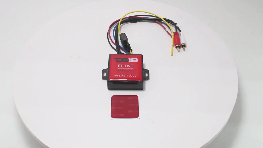 thumbnail image 2 of DS18 BT-TWO Marine Bluetooth 4.0 Audio Receiver – Waterproof, RCA Output, Remote Trigger, Red 2 of 4