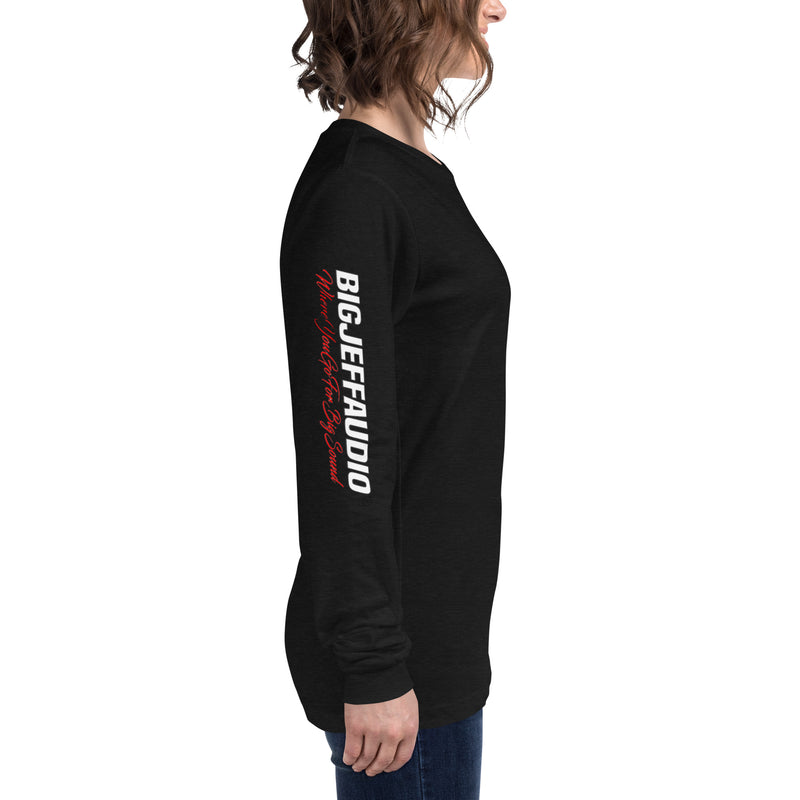 Official Big Jeff Audio Long Sleeve Unisex w/ Logo and Slogan