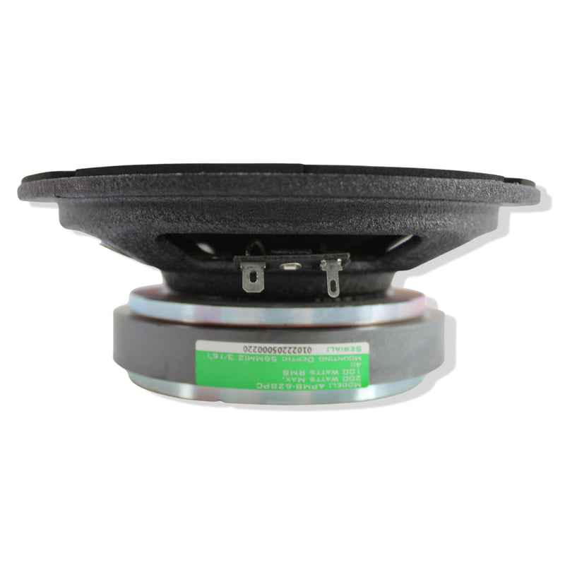 Audiopipe 6 Inch 200W 4 Ohm Mid Bass Car Audio Bullet Loud Speaker Silver