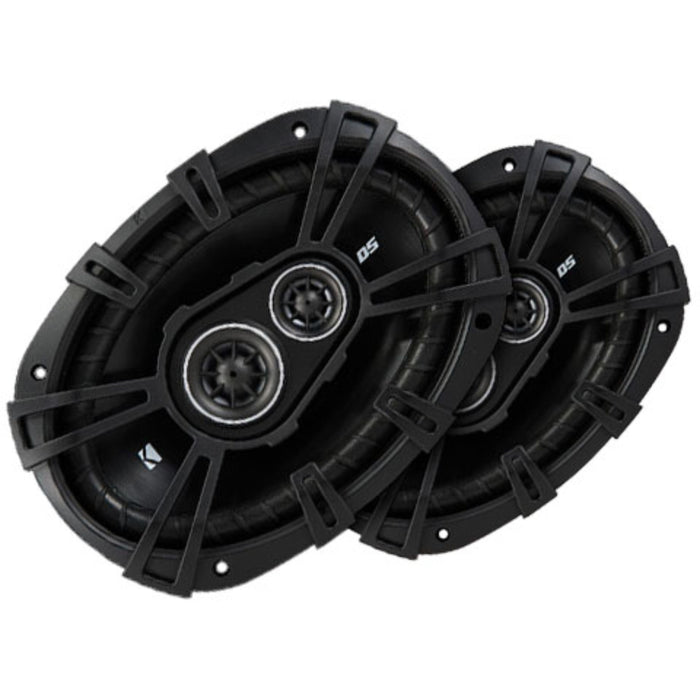 Kicker 6x9" Coaxial 3 Way Speakers 360W Peak 4 Ohm Car Audio Black 43DSC69304