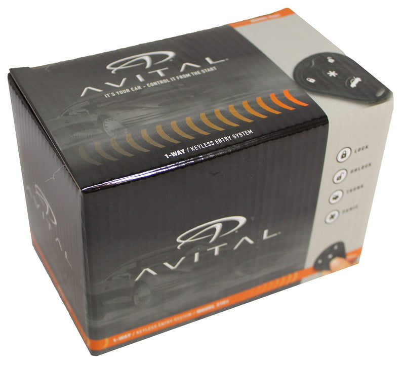 Avital 1-Way Keyless Entry System + DB3 Bypass Module + 4 Door Locks