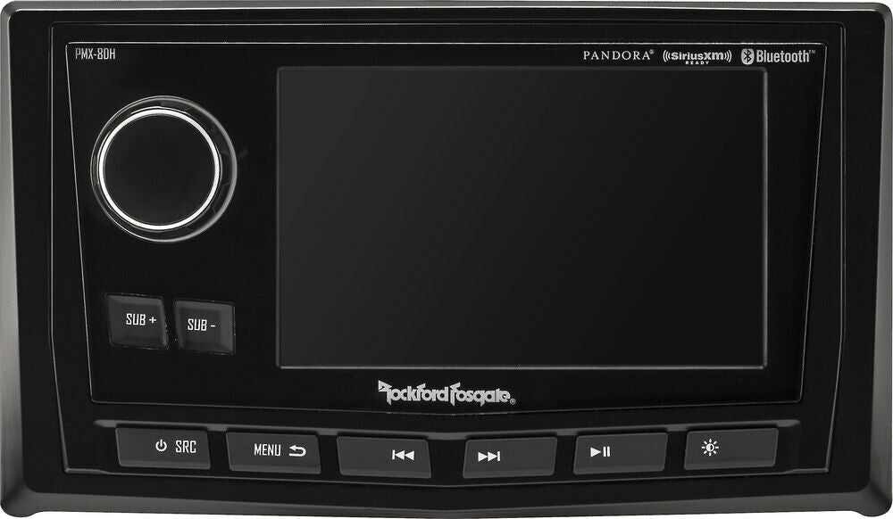 Rockford Fosgate PMX-8DH Marine Full Function Wired 5'' Display Head for PMX-8BB