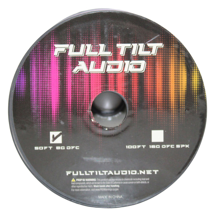 Full Tilt Audio 8 Gauge Tinned Oxygen Free Copper Power/Ground Wire Purple Lot